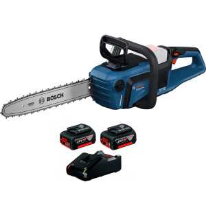 Аккумуляторная цепная пила Bosch GKE 18V-40 Professional, 2 акб GBA 18V 4.0Ah и з/у GAL 18V-40