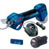 Акумуляторний садовий секатор Bosch Professional Pro Pruner, 1 акб GBA 12 V 2.0 Ah 0-B і з/п GAL 1210 CV