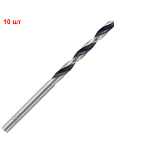 Сверло спиральное Bosch HSS-PointTeQ, 3.9х43х75 мм, 10 шт