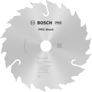 Пиляльний диск Bosch PRO Wood 130×2×16 мм T18