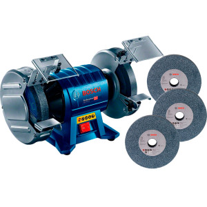 Точило Bosch GBG 60-20 Professional с 3 кругами зерном 24, 36, 60