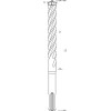 Ударный бур Bosch SDS-Plus-7X, 14х250х315 мм