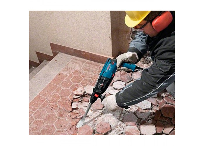 Перфоратор Bosch GBH 2-28 Professional в чемодані з насадкою пиловидалення GDE 16 Plus