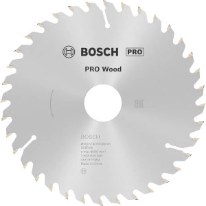 Пиляльний диск Bosch PRO Wood 165×2,6×30 мм, 36 ATB