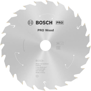 Пиляльний диск для акумуляторних циркулярних пил Bosch PRO Wood 165x1.5/1.0x20 мм, 24 ATB