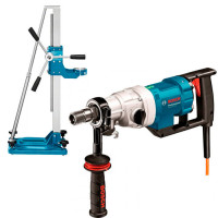 Дриль алмазного свердління Bosch GDB 180 WE Professional із свердлильною стійкою GCR 180 (0601189800+0601190100)