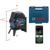 Лазерный нивелир Bosch GCL 2-15 + RM1 в кейсе (0601066E00) + Лазерный дальномер Bosch PLR 40 C (0603672320) 