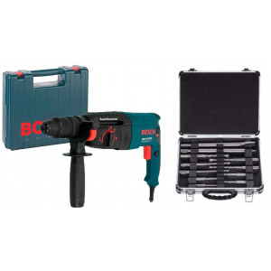 Перфоратор Bosch Professional GBH 2-26 DRE (0611253703) + Кейс + Набор SDS plus (0615990L43)
