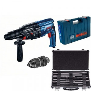 Перфоратор Bosch Professional GBH 240F (0611273000) + Пластиковый чемодан + набор SDS plus (0615990L2S)