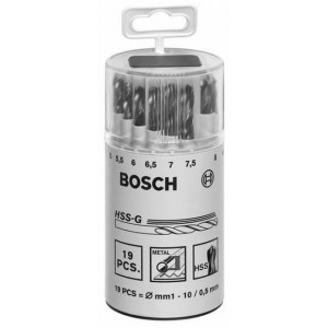 Набор сверл Bosch 2607018361 19шт. 1-10мм (2607018361)