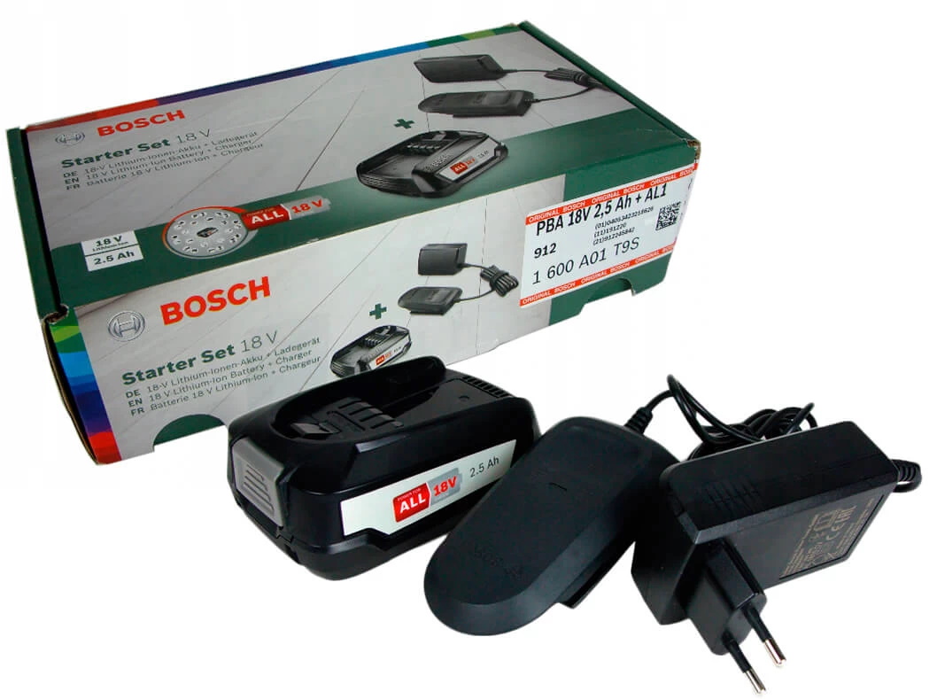 Набір акумуляторів Bosch PBA 18V 2,5 Ah + Зарядний пристрій Bosch